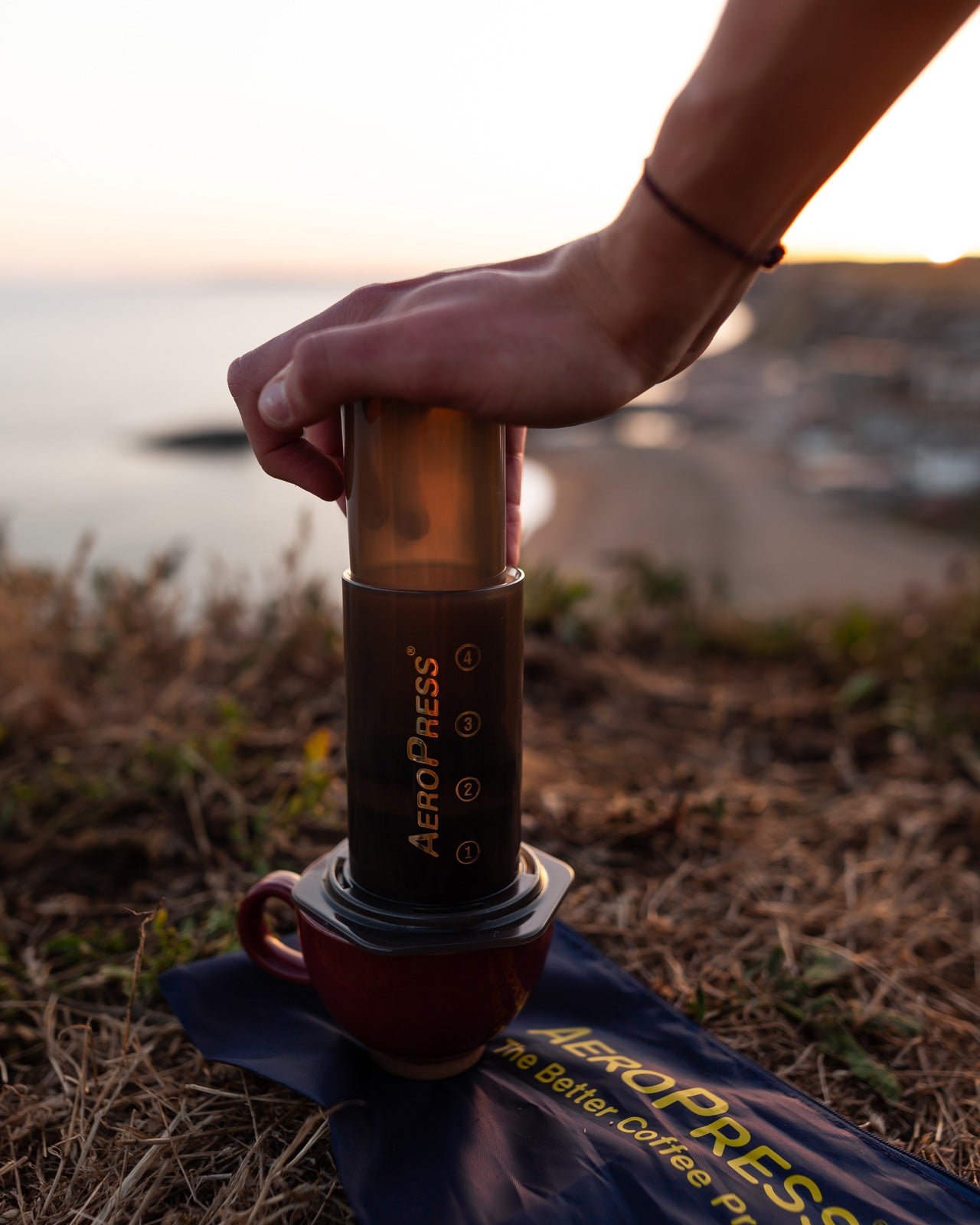 Aeropress Coffee Maker + 350 free filters (Latest Model)