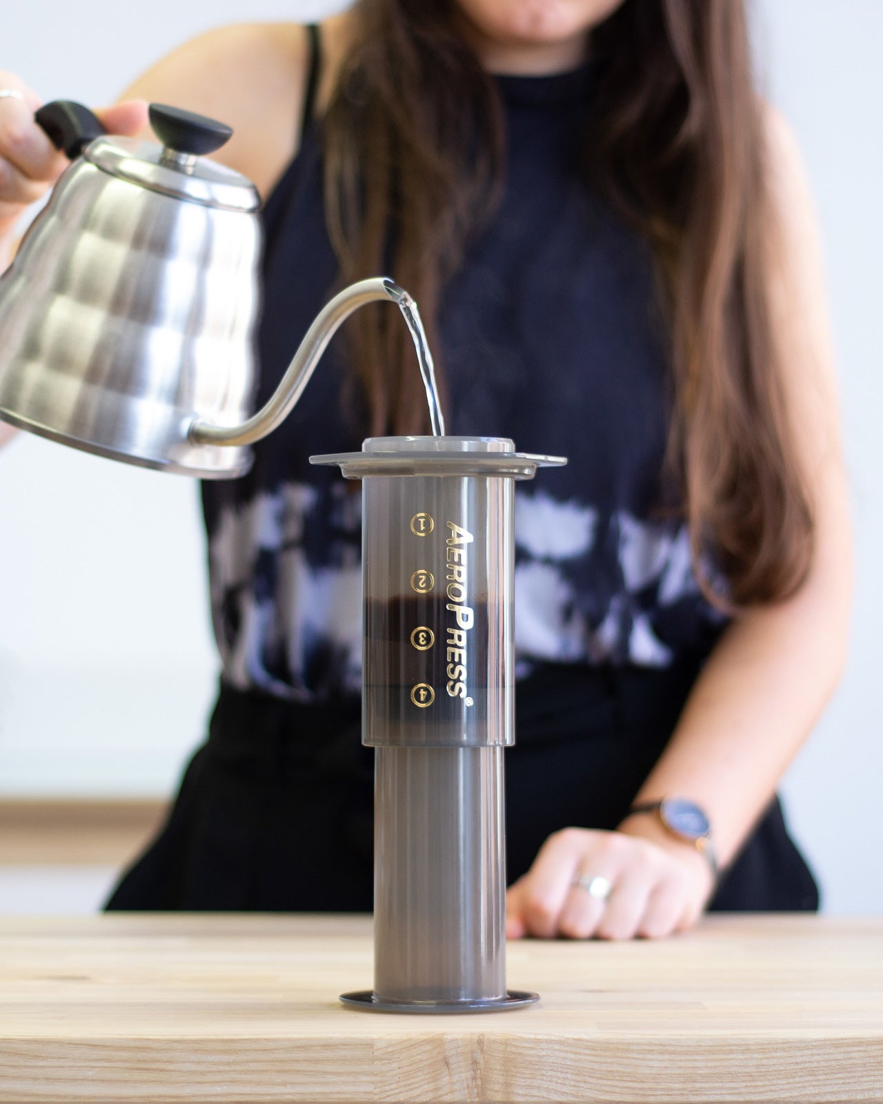 Aeropress Coffee Maker + 350 free filters (Latest Model)